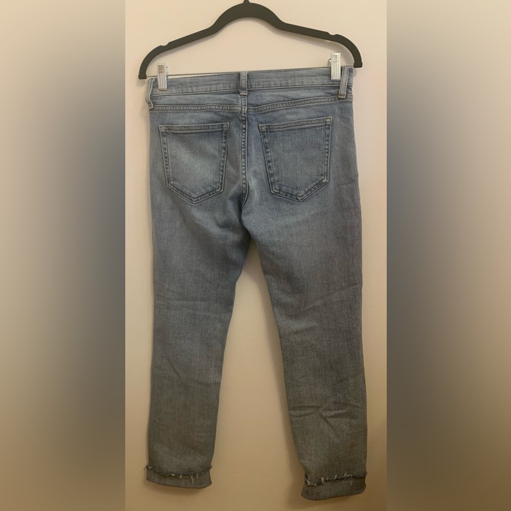 Gap 1969 Girlfriend Distressed Blue Jeans - Picture 3 of 9